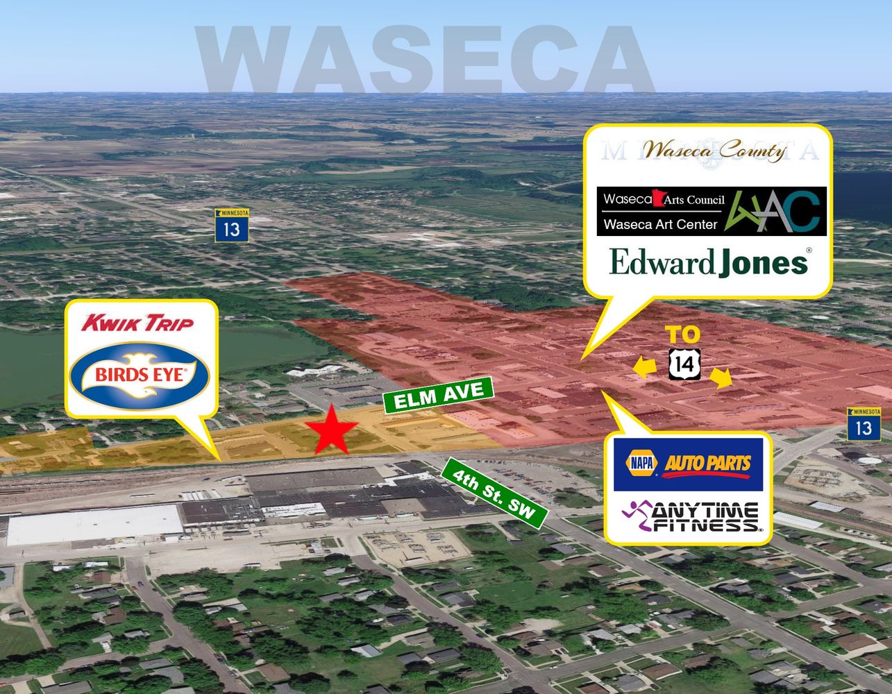 Waseca - Elm Avenue - 405 E.: 405 Elm Ave W, Waseca, MN 56093